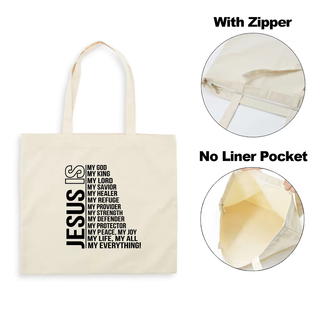 Jesus Canvas Tote Bags Eco Friendly 