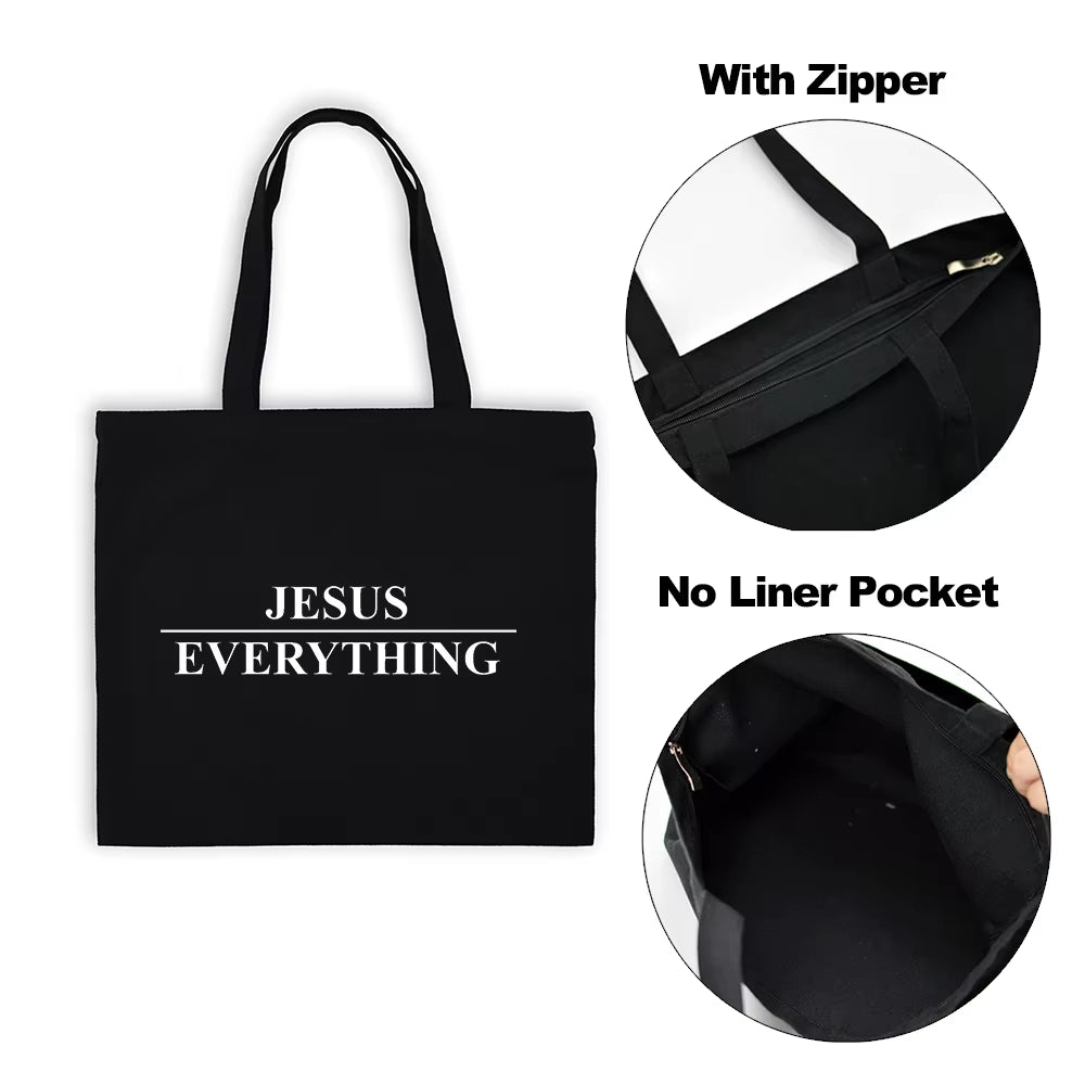 Jesus Canvas Tote Bags Eco Friendly 