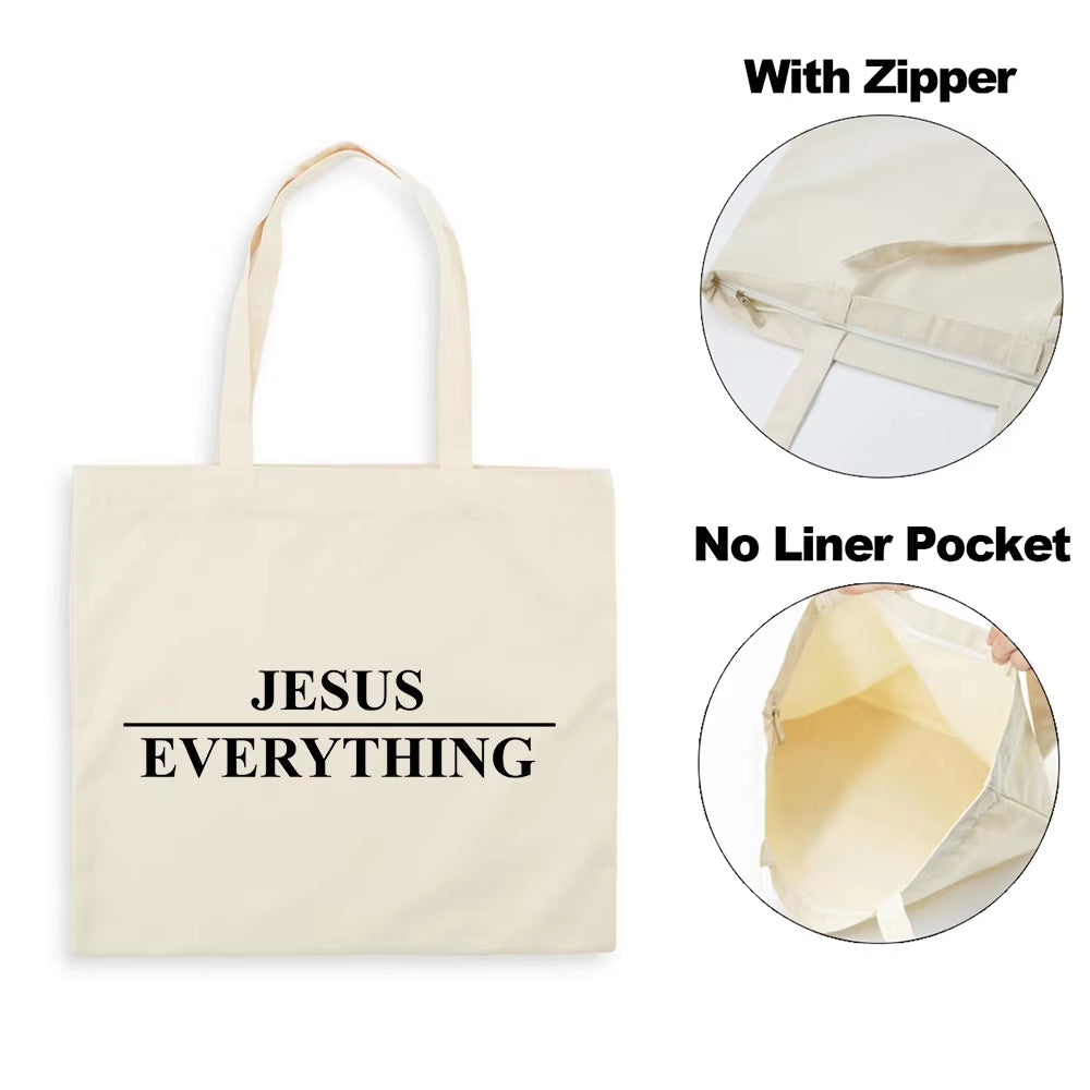 Jesus Canvas Tote Bags Eco Friendly 