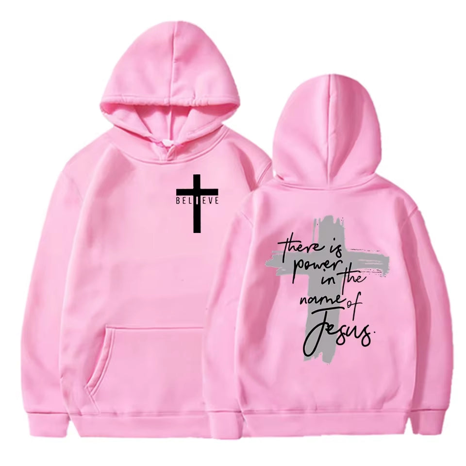 There Is Power in the Name of Jesus Graphic Hoodie 