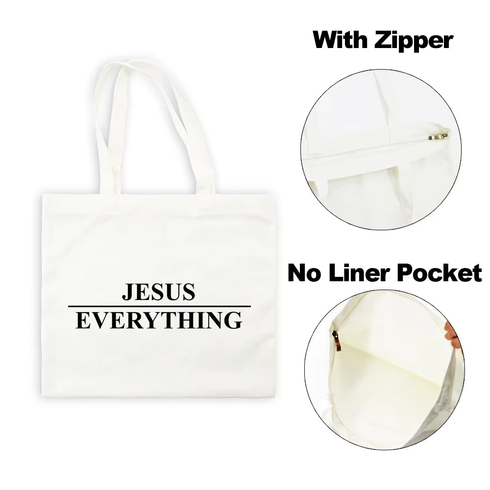 Jesus Canvas Tote Bags Eco Friendly 