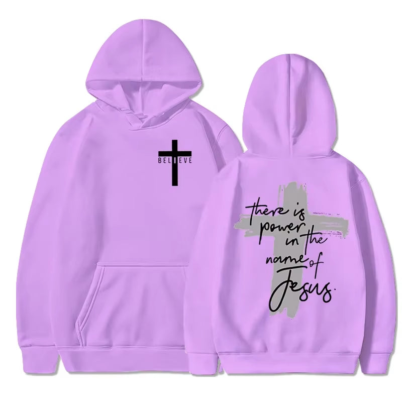 There Is Power in the Name of Jesus Graphic Hoodie 