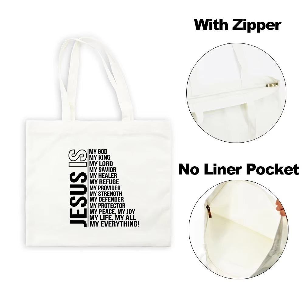 Jesus Canvas Tote Bags Eco Friendly 