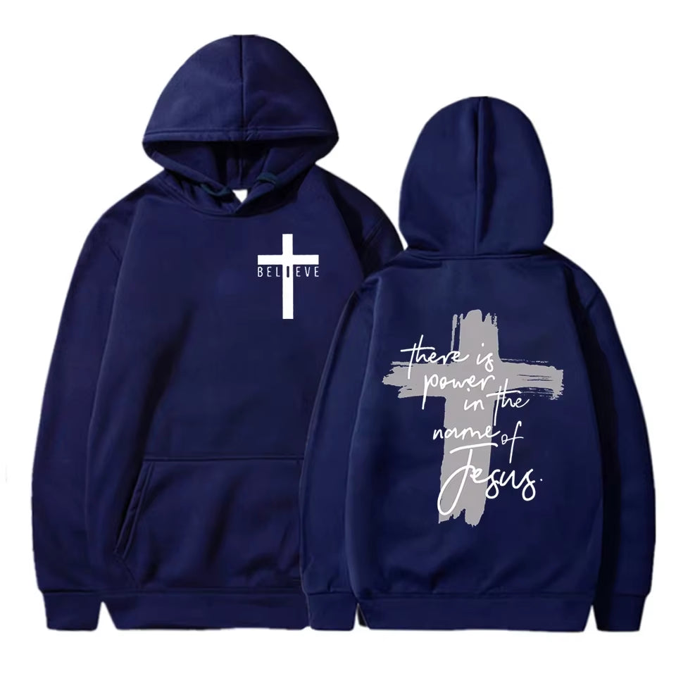 There Is Power in the Name of Jesus Graphic Hoodie 